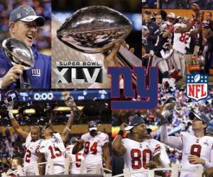 Puzzle Νέα Υόρκη γίγαντες Super Bowl 2012 Πρωταθλήτρια